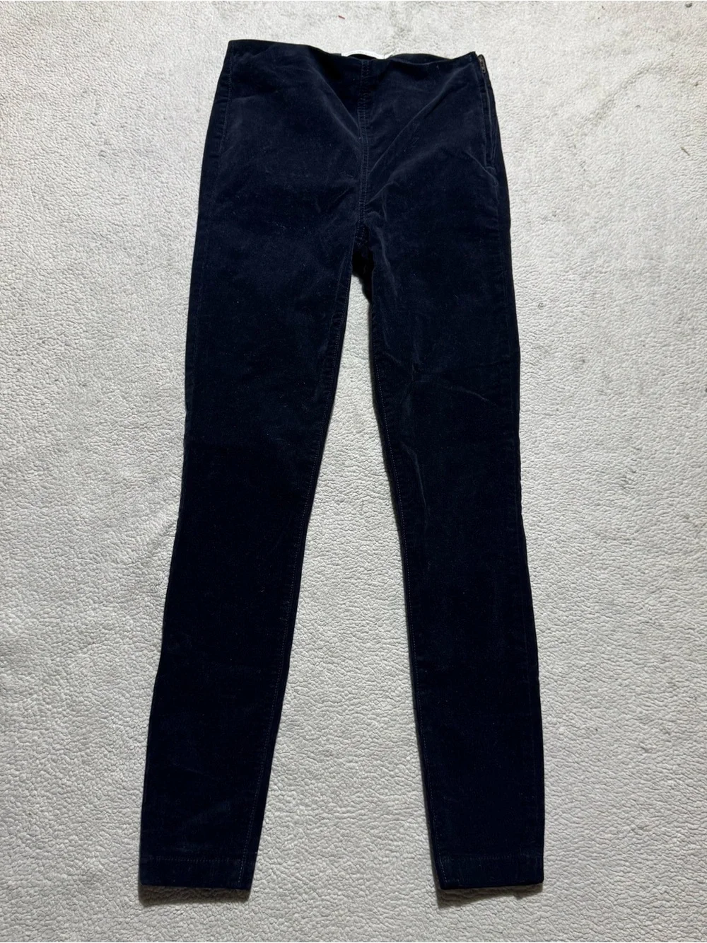 Tory Burch Pants Womens 25 Mid Rise Side Zip Corduroy Velvet Feel Dress Pant
